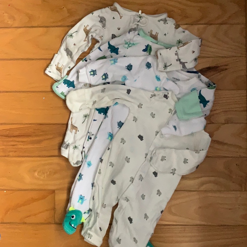 4 like new assorted footies!